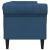 Canapea Chesterfield cu 3 locuri, albastru, material textil GartenMobel Dekor