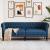 Canapea Chesterfield cu 3 locuri, albastru, material textil GartenMobel Dekor