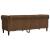 Canapea Chesterfield cu 3 locuri, maro, material textil GartenMobel Dekor