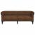 Canapea Chesterfield cu 3 locuri, maro, material textil GartenMobel Dekor