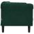 Canapea cu 2 locuri, verde închis, catifea GartenMobel Dekor
