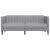 Canapea, 2 locuri, gri deschis, material textil GartenMobel Dekor