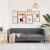 Canapea, 2 locuri, gri închis, material textil GartenMobel Dekor
