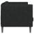 Canapea, 2 locuri, negru, material textil GartenMobel Dekor