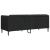 Canapea, 2 locuri, negru, material textil GartenMobel Dekor