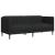 Canapea, 2 locuri, negru, material textil GartenMobel Dekor