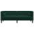 Canapea Chesterfield cu pernuțe/3 locuri, verde închis, catifea GartenMobel Dekor