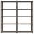 Suport depozitare 5 niveluri gri, 170x38x170 cm, lemn masiv pin GartenMobel Dekor