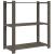 Suport de depozitare 3 niveluri gri 80x38x90 cm lemn masiv pin GartenMobel Dekor