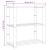 Suport de depozitare 3 niveluri gri 80x38x90 cm lemn masiv pin GartenMobel Dekor