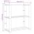 Suport depozitare 3 niveluri, negru, 80x38x90cm, lemn masiv pin GartenMobel Dekor