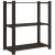 Suport depozitare 3 niveluri, negru, 80x38x90cm, lemn masiv pin GartenMobel Dekor
