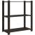 Suport depozitare 3 niveluri, negru, 80x38x90cm, lemn masiv pin GartenMobel Dekor