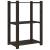 Suport depozitare 3 niveluri, negru, 60x38x90cm, lemn masiv pin GartenMobel Dekor