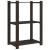 Suport depozitare 3 niveluri, negru, 60x38x90cm, lemn masiv pin GartenMobel Dekor