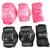Set protectii copii WORKER Kinder 6 piese pentru role, roz
