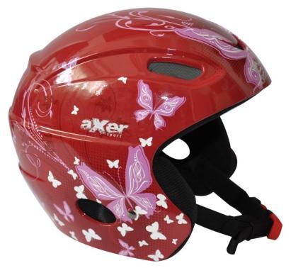 Cască de schi damă AXER SPORT Alison roșie, mărimea M 48-54