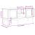 Dulap TV "FLORO", alb, 114x43x55 cm, lemn masiv de pin GartenMobel Dekor
