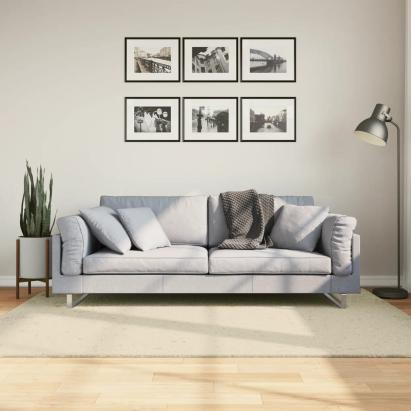 Covor HUARTE, fir scurt, moale și lavabil, crem, 140x200 cm GartenMobel Dekor