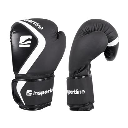 Manusi de box inSPORTline Shormag negre pentru antrenament cu Velcro