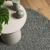 Covor pufos "PAMPLONA" cu fire înalte, verde modern, Ø 100 cm GartenMobel Dekor