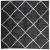 Covor pufos "PAMPLONA" fire înalte negru/crem modern 160x160 cm GartenMobel Dekor