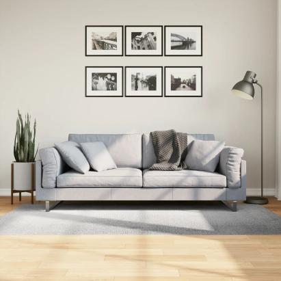 Covor IZA aspect scandinav, cu fire scurte, gri, 100x200 cm GartenMobel Dekor
