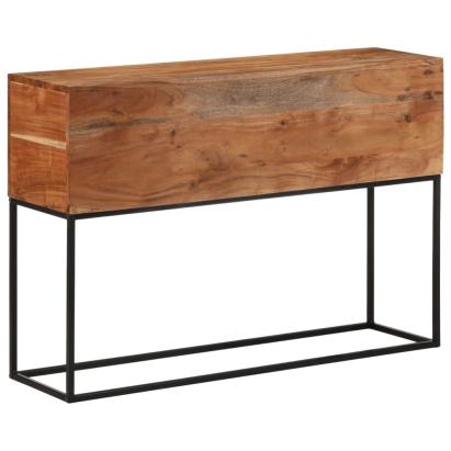 Masă consolă, 110x30x75 cm, lemn masiv de acacia și fier GartenMobel Dekor