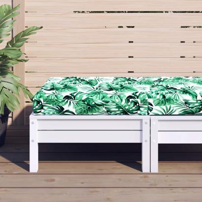 Pernă pentru paleți, model frunze 60x60x9,5 cm, țesătură Oxford GartenMobel Dekor