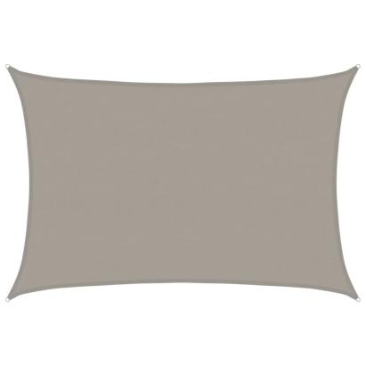 Pânză parasolar gri deschis dreptunghiular 5x6 m HDPE 160 g/m² GartenMobel Dekor