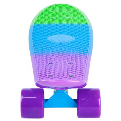 Pennyboard WORKER Sunbow 22 inch, compact, usor si multicolor