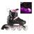 Role Reglabile 4in1 Nils Extreme LED NH10905-Negru/Roz