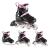 Role Reglabile 4in1 Nils Extreme LED NH10905-Negru/Roz