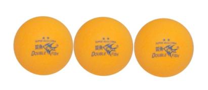 Set 3 mingi tenis de masa Double Fish 40 mm ABS, 2 stele