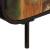 Dulap, 140x35x70 cm, lemn masiv reciclat și metal GartenMobel Dekor
