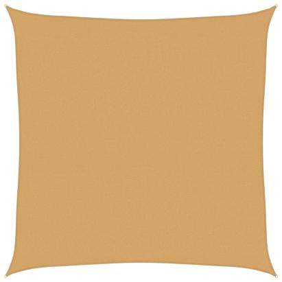 Pânză parasolar, nisipiu, pătrat, 6x6 m, HDPE, 160 g/m² GartenMobel Dekor