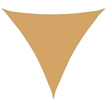 Pânză parasolar, nisipiu, triunghiular, 3x3x3 m, HDPE, 160 g/m² GartenMobel Dekor