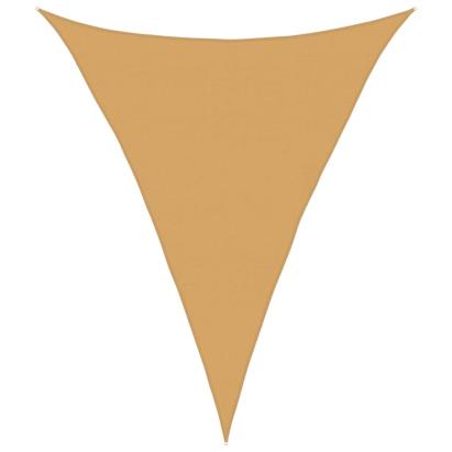 Pânză parasolar, nisipiu, triunghiular, 4x5x5 m, HDPE, 160 g/m² GartenMobel Dekor