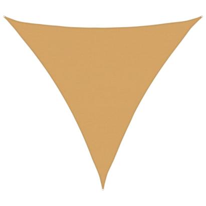 Pânză parasolar, nisipiu, triunghiular, 5x5x5 m, HDPE, 160 g/m² GartenMobel Dekor