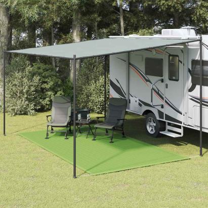 Covor pentru cort, verde deschis, 200x400 cm, HDPE GartenMobel Dekor