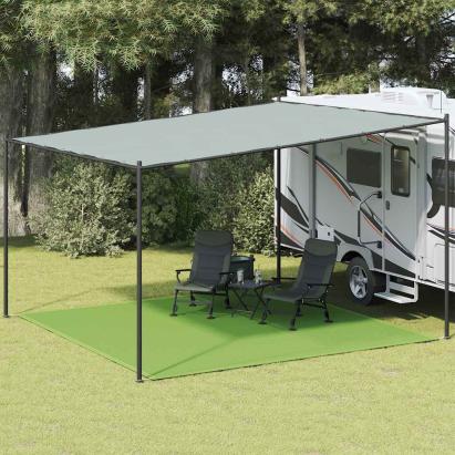 Covor pentru cort, verde deschis, 400x400 cm, HDPE GartenMobel Dekor