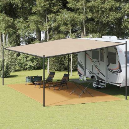 Covor pentru cort, nisipiu, 400x600 cm, HDPE GartenMobel Dekor