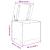 Cutie depozitare capac "RANA", alb, 60x49x54 cm, lemn masiv pin GartenMobel Dekor