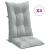 Perne scaun cu spătar înalt 4 buc. melanj gri 120x50x7cm textil GartenMobel Dekor
