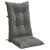 Perne scaun cu spătar înalt 2 buc. melanj gri 120x50x7cm textil GartenMobel Dekor