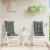 Perne scaun cu spătar înalt 2 buc. melanj gri 120x50x7cm textil GartenMobel Dekor