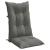 Perne scaun cu spătar înalt 6 buc. melanj gri 120x50x7cm textil GartenMobel Dekor
