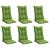 Perne scaun spătar înalt 6 buc. melanj verde 120x50x7 cm textil GartenMobel Dekor