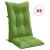 Perne scaun spătar înalt 6 buc. melanj verde 120x50x7 cm textil GartenMobel Dekor