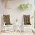 Perne scaun cu spătar înalt 2 buc. gri taupe 120x50x7 cm textil GartenMobel Dekor